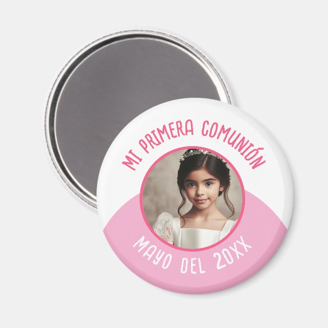 Mi primerón con foto recuerdo magnet (Vorderseite/Rückseite)