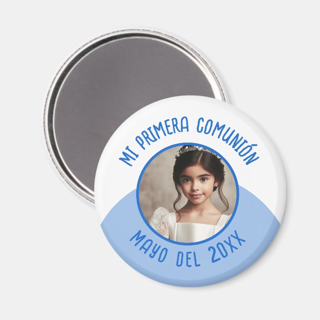 Mi primerón con foto recuerdo magnet (Vorderseite/Rückseite)
