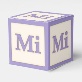 "Mi" Solfeggio Musical Baby Blocks Lila Geschenkschachtel
