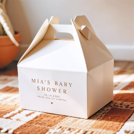 MIA Arched Boho Terracotta Baby Shower Geschenkschachtel