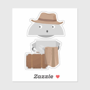 Mia auf Reisen Aufkleber