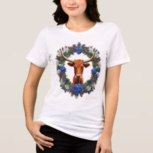 Mia der einsame Ofen, umgeben von einem Kranz von Tri-Blend Shirt
