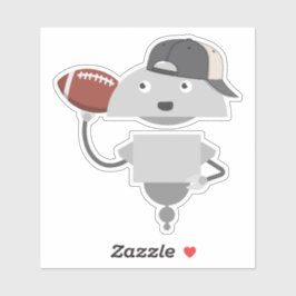 Mia Football Player Aufkleber