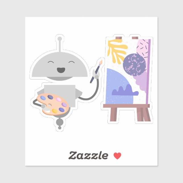 Mia-Gemälde Aufkleber (Blatt)