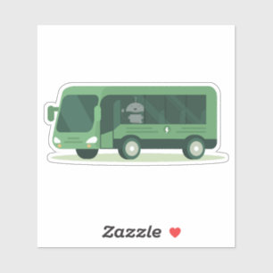 Mia im Bus Aufkleber