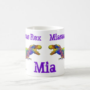 Mia saurus lustiger Betrieb T Rex bunter Kaffeetasse