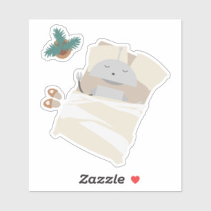 Mia Sleeping Aufkleber