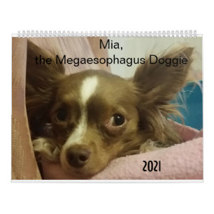 Mia the Megaesophagus Doggie 2021 Kalender