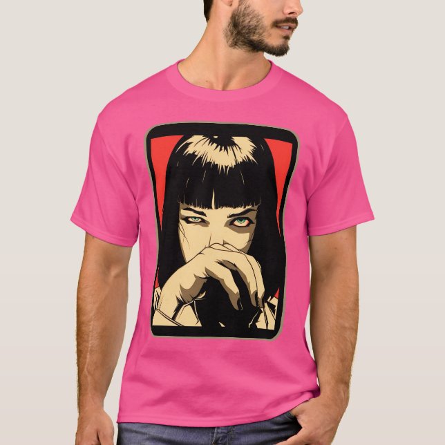 Mia Wallace Pulp Fiktion T-Shirt (Vorderseite)