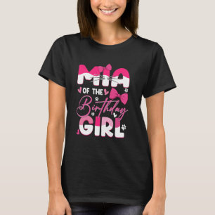 Mia zum Geburtstagsmädchen Katze Kätzchen Familie T-Shirt