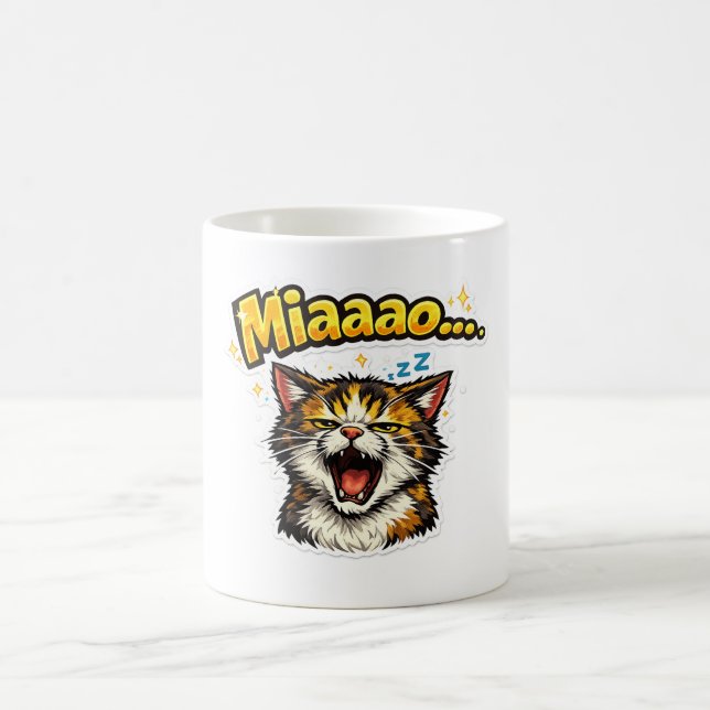 Miaaao... | Verschlafene Katze Kaffeetasse (Mittel)