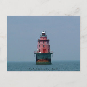Miah Maull Lighthouse, Delaware Bay, NJ. Postkarte