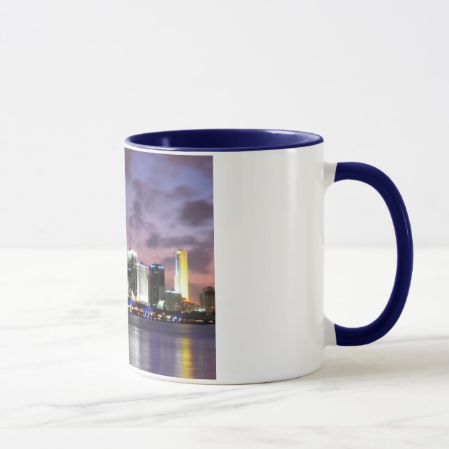 Miami-Abendskyline-Kaffee-Tasse Tasse (Rechts)