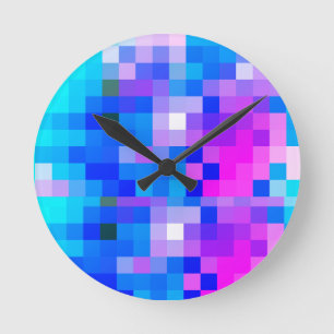 Miami-Acryl-Wanduhr Runde Wanduhr