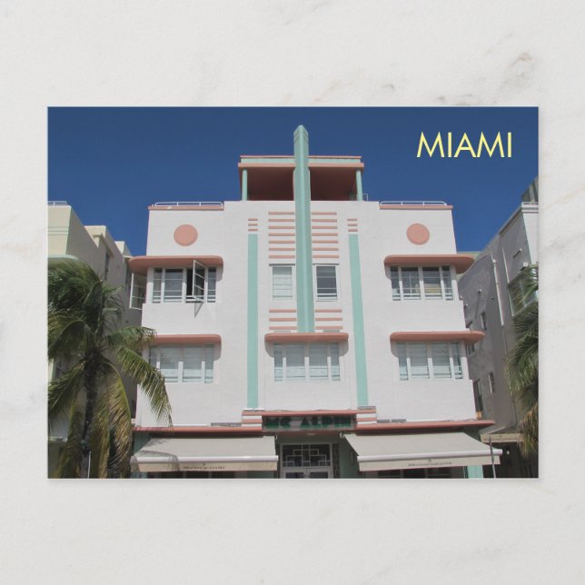 Miami Art Deco Postcard 7 Postkarte (Vorderseite)