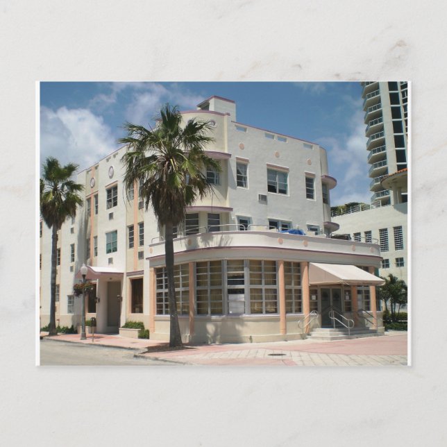 Miami Art Deco Postkarte (Vorderseite)