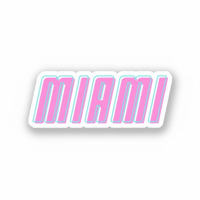 Miami Aufkleber (Vorderseite)