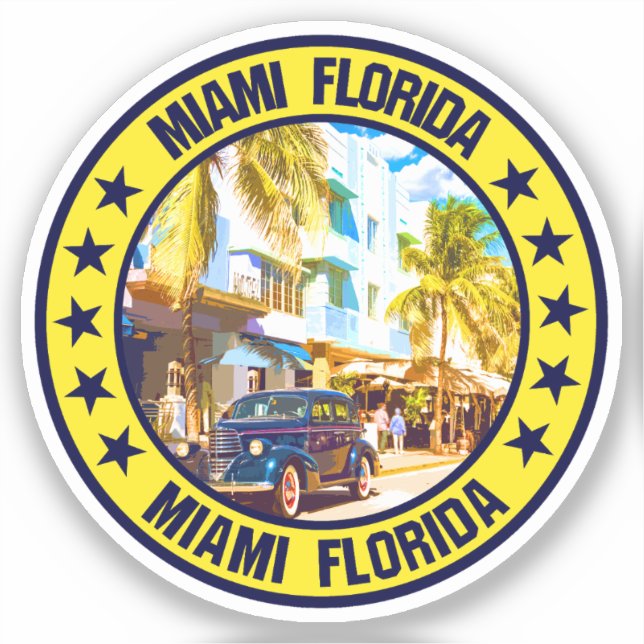 Miami Aufkleber (Vorderseite)