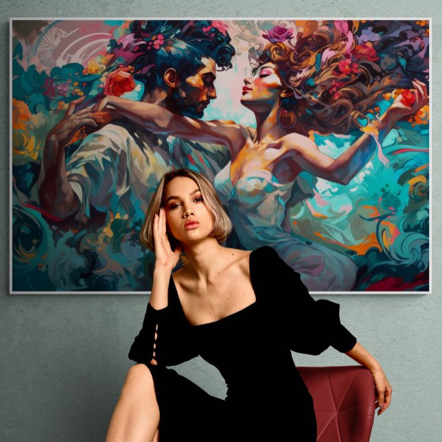 Miami Bachata Dance Traumgemälde Poster (Von Creator hochgeladen)