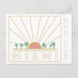 Miami Bachelorette Postcard Postkarte