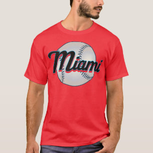 Miami Baseball Vintag Baseball Teamgeschenk T-Shirt