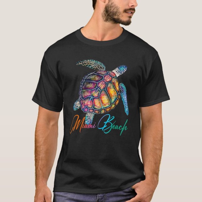Miami Beach 2023 Florida Sea Turtles 2023 Urlaub T-Shirt (Vorderseite)