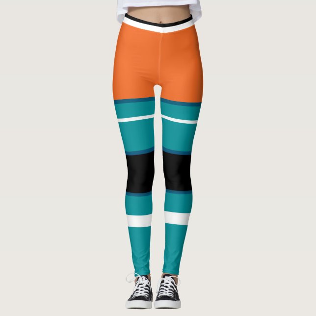 "MIAMI BEACH" - Activewear Leggings (Vorderseite)