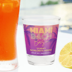Miami Beach Bachelorette Schnapsglas