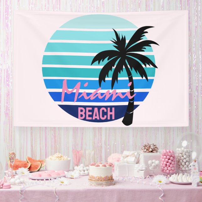 Miami Beach Banner (Party)
