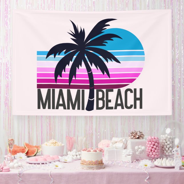Miami Beach Banner (Party)