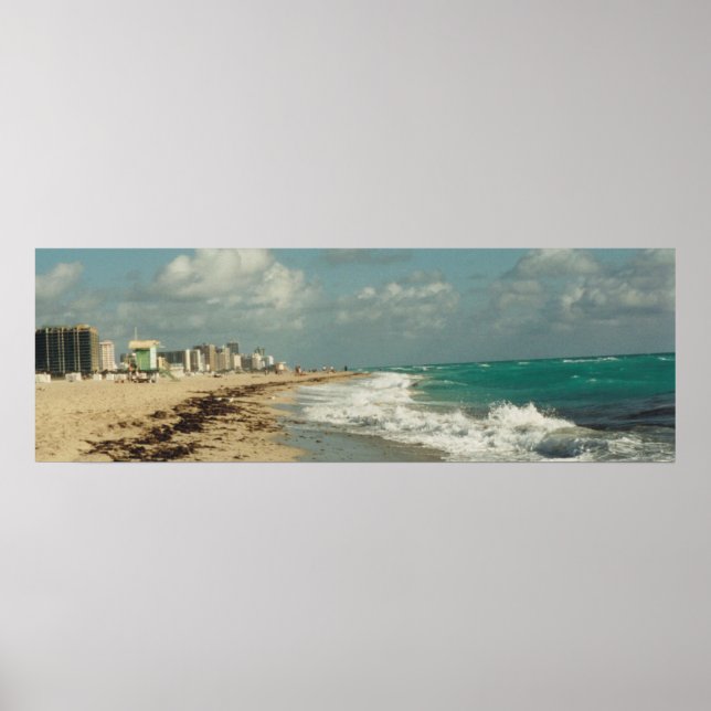 Miami Beach Coast Panorama Poster (Vorne)