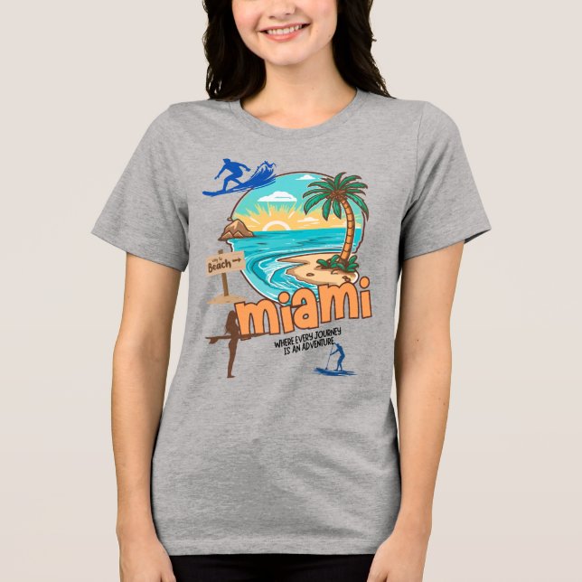 Miami Beach | Every Journey Is an Adventure Tee (Vorderseite)