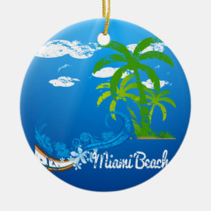 Miami Beach-Florida-Andenken Keramikornament