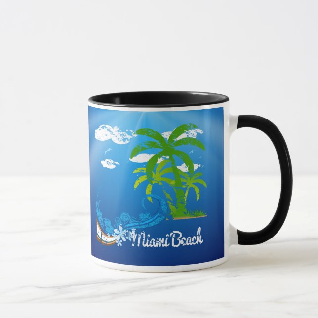 Miami Beach-Florida-Andenken Tasse (Rechts)