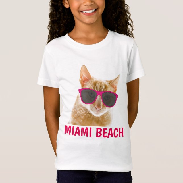 MIAMI BEACH Florida Cat T - Shirt (Vorderseite)