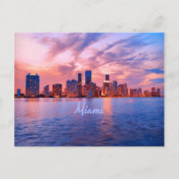 Miami Beach Florida City Skyline