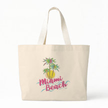 Miami Beach Florida Cool Fun Graphic Tote Bag