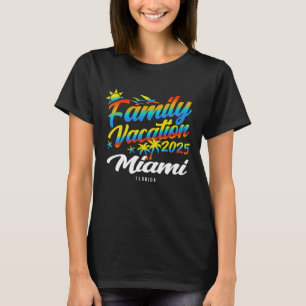 Miami Beach Florida Familienübereinstimmung Urlaub T-Shirt