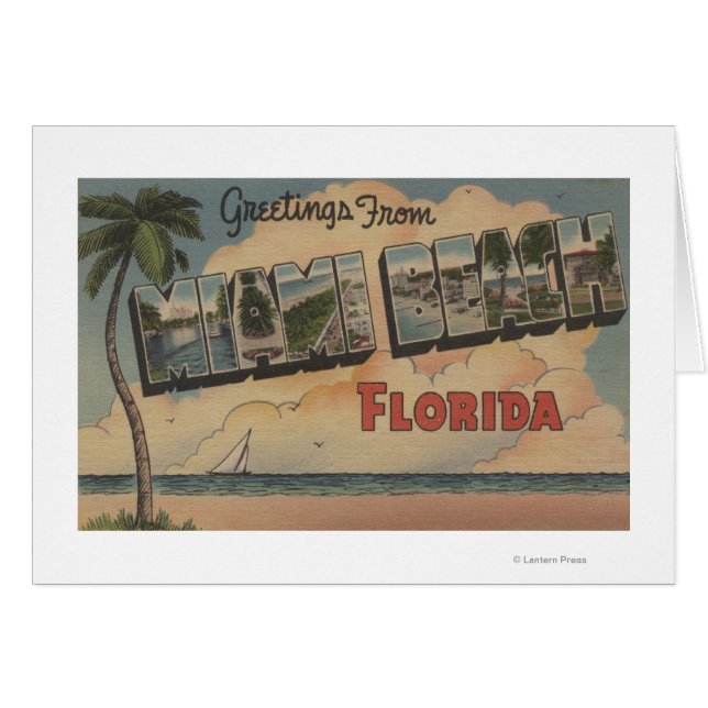 Miami Beach, Florida - Große Briefmarkenszenen (Vorderseite (Horizontal))