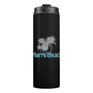Miami Beach, Florida, Grunge Cool Thermosbecher