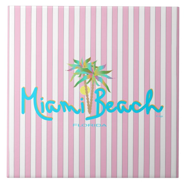 Miami Beach, Florida I Liebe Fliese (Vorderseite)