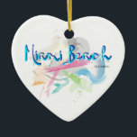 Miami Beach, FLorida Keramikornament<br><div class="desc">Dieses bunt abstrakte Design von Miami Beach sieht gut aus auf T - Shirt,  Tasse,  Hüten,  Taschen,  Hund-T - Shirt und vieles mehr. Großartige Geschenke für alle.</div>