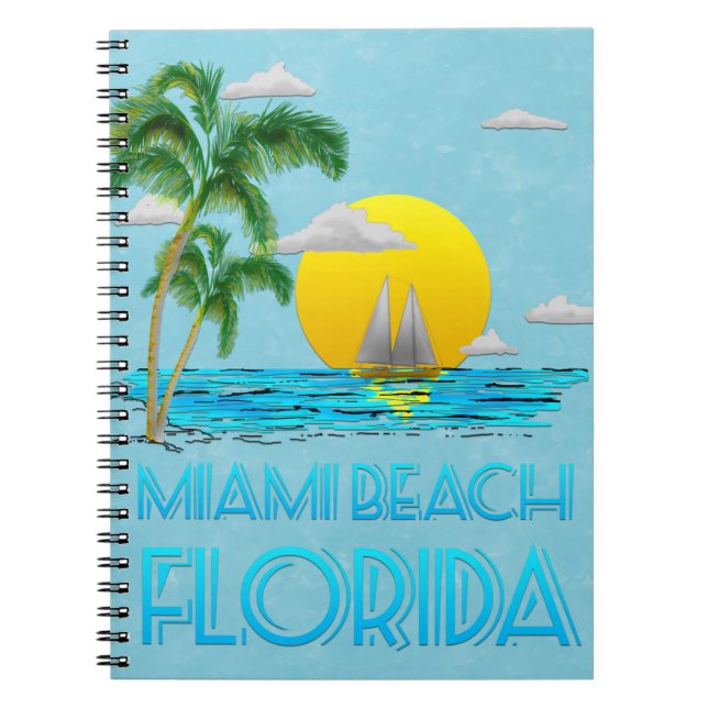 Miami Beach Florida Notizblock (Vorderseite)