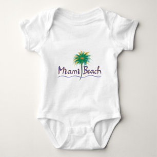 Miami Beach, Florida Palm Baby Strampler