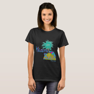 Miami Beach Florida Palm Fun Sun T-Shirt