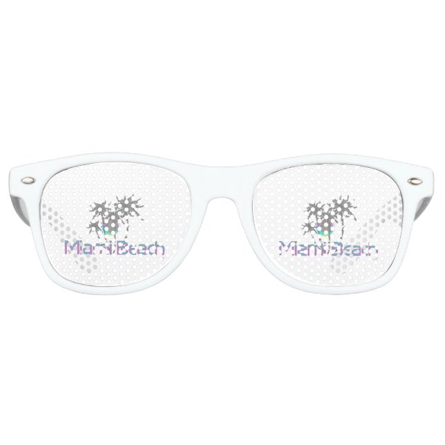 Miami Beach, Florida Palms CoolCool Graphic Partybrille (Vorderseite)