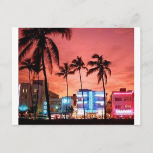 Miami Beach, Florida Postkarte