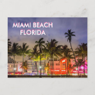 MIAMI BEACH, Florida Postkarte