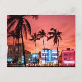 Miami Beach, Florida Postkarte