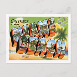 Miami Beach Florida Reisen in die USA Postkarte
